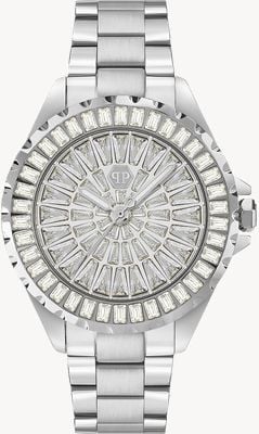 Philipp Plein PLEIN HEAVEN Quartz (34mm) Crystal Pavé Dial / Stainless Steel Bracelet PWEHA0326