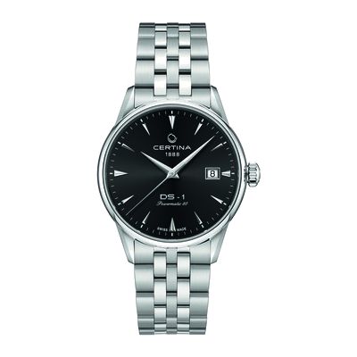 Certina unisexe DS-1 38 mm automatique â noire â montre
