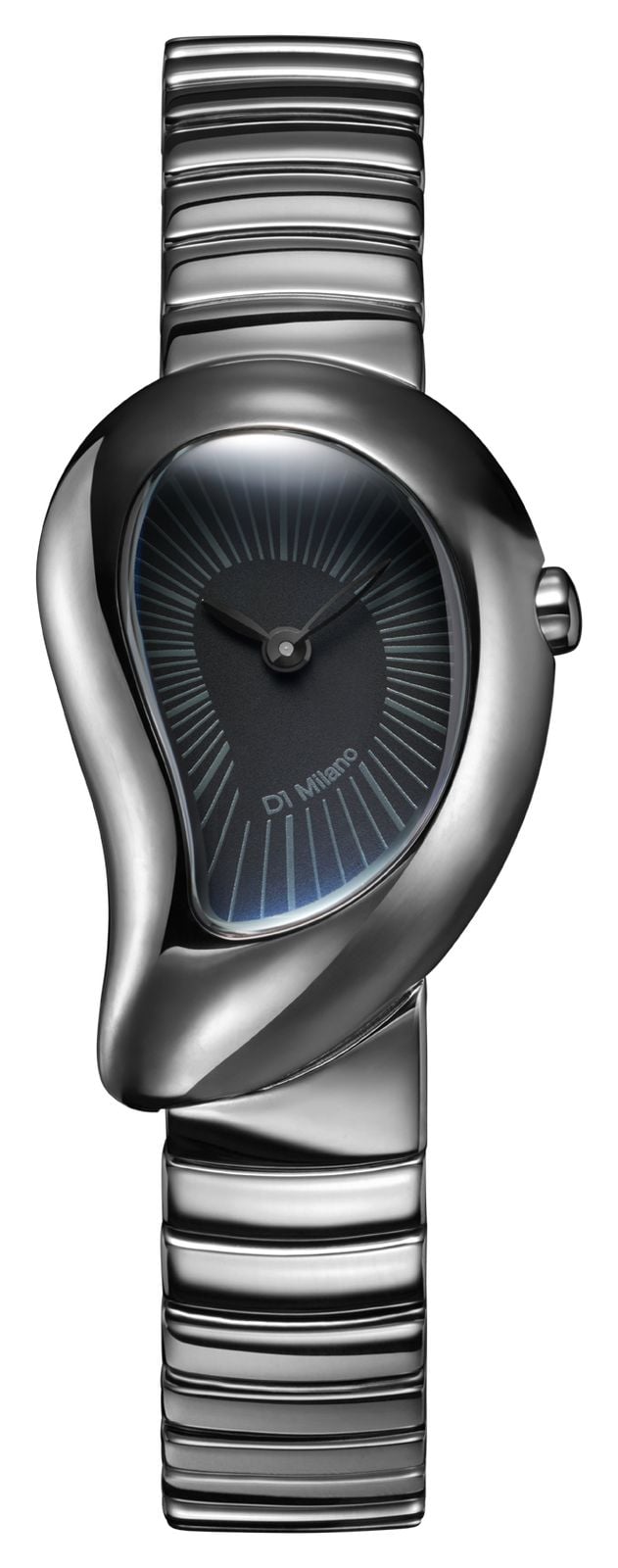 D1 Milano Dropmist 23mm Matte Black Dial  Black PVD Watch