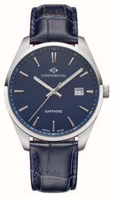 Continental Contemporary Round (41mm) Blue Dial / Blue Leather Strap 23001-GD158830