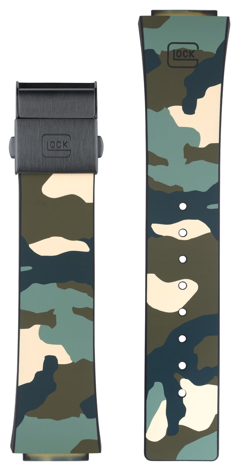 GLOCK Precision Bracelet en silicone camouflage forÃªt / montre