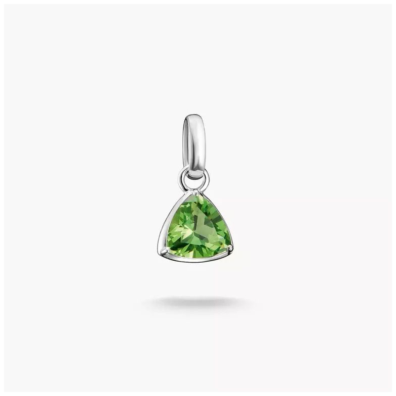 Thomas Sabo Silver Charm Pendant Birthstone August Connect Jewellery-image-210639