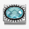 Nomination Classic Light Blue Oval Bead Steel Charm 330607/006