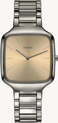RADO Rado True Square Thinline Quartz Ceramic Champagne Dial Watch R21119402