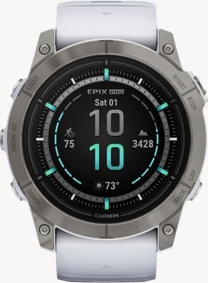 Garmin Epix pro gen 2（51 毫米）蓝宝石钛白石表带 010-02804-11