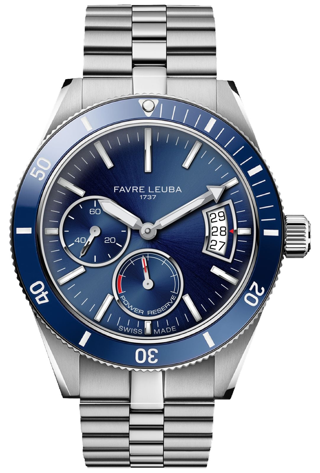 Favre Leuba Deep Raider PowerReserve Automatic 40mm Blue Watch