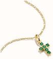 Thomas Sabo Thomas Sabo Gold-Toned Metal & Green Nanocrystal Cross Pendant CC1206-M01-6 - alternative Ansicht 2