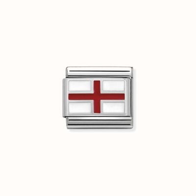 Nomination Composable Classic FLAGS In St.steel Enam.sterling Silver England 330207/03
