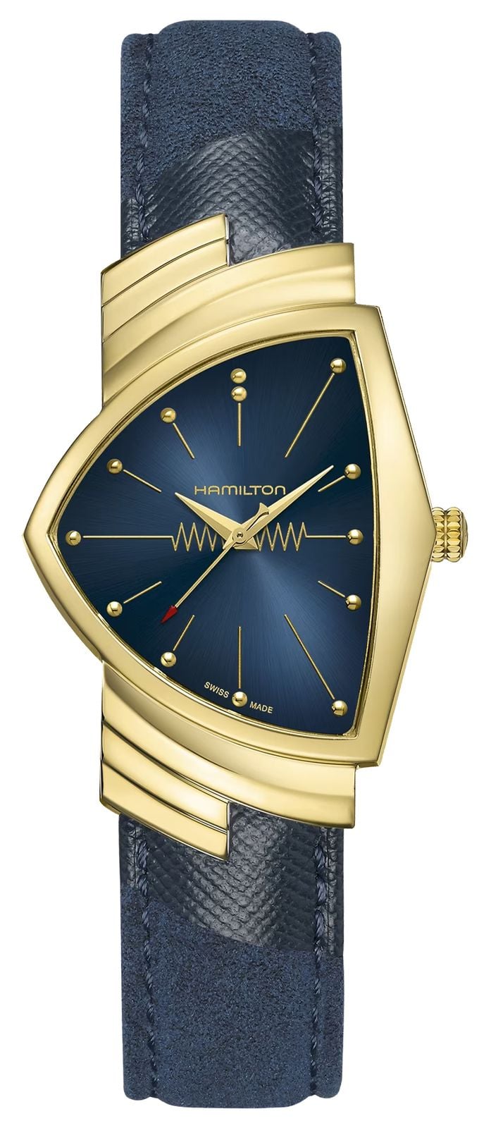 Hamilton Quartz Ventura (32,3 mm) cadran bleu / bracelet montre