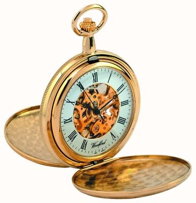 Woodford Pełny zegarek kieszonkowy Hunter z podwójną okładką 1038