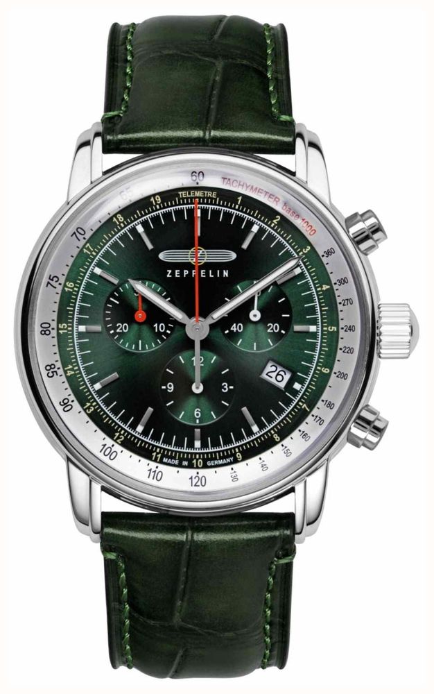 Zeppelin LZ 14 Marine Quartz Chronograph (42mm) Dark Green