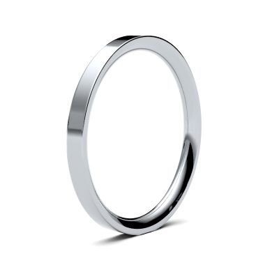 James Moore Wedding Rings | Palladium 500 | 2mm | Heavy | Flat Court | AG_2GHE-PD5