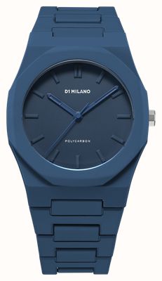 D1 Milano ポリカーボネート ネイビーブルー (40.5mm) ネイビーブルー文字盤 / ネイビーブルー ポリカーボネートストラップ PCBJ21