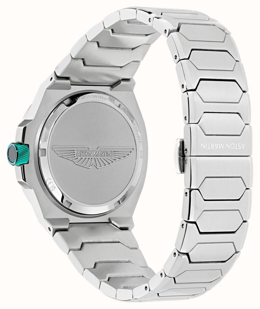 Aston Martin GPQ Icon Quartz (42mm) Podium Green Dial / Stainless Steel Bracelet MTIG2S604 - alternate view 4