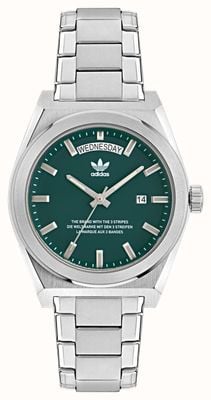 Adidas CODE FIVE Day/Date (40mm) Green Dial / Stainless Steel AOSY23540