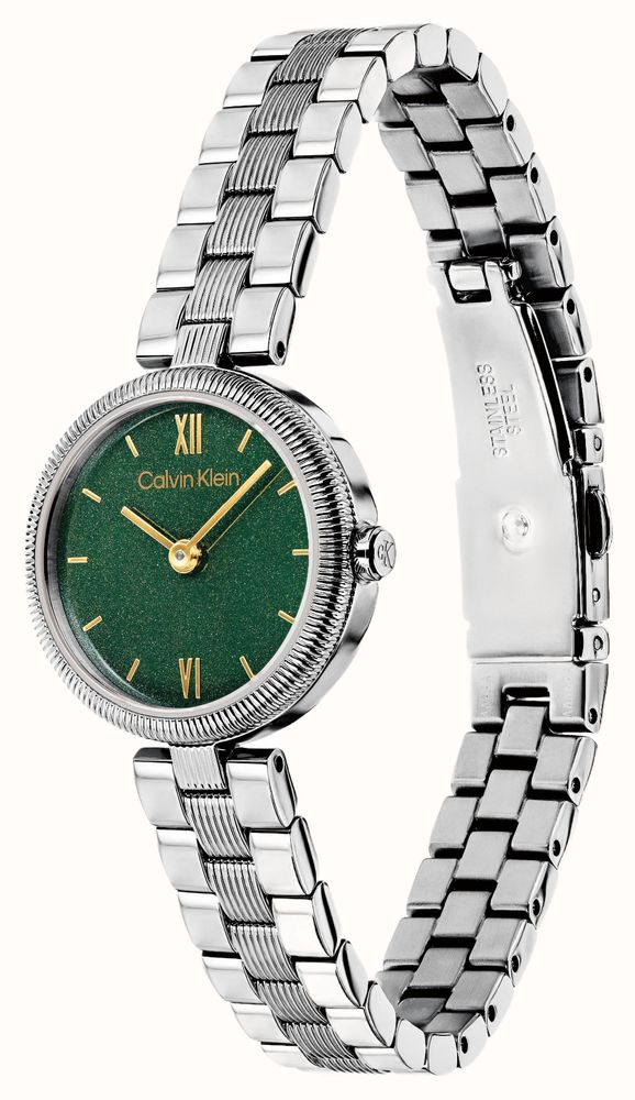 Calvin Klein Gleam (24mm) Green Dial / Stainless Steel Bracelet 25100224 - alternate view 2