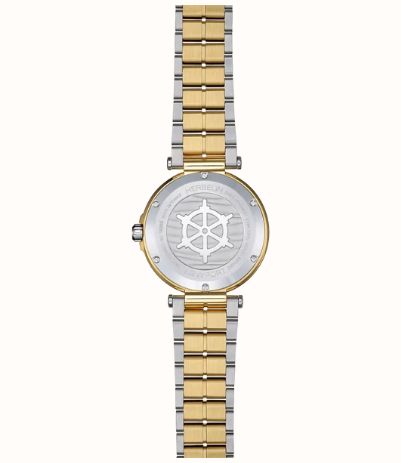 Herbelin Newport Quartz Diamond (35mm) Mother-of-Pearl Dial / Two-Tone Stainless Steel Bracelet 18289BT1N89 - alternatieve weergave 3