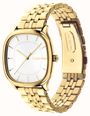Calvin Klein CK Shape Quartz (37mm) Silver Sunray Dial / Gold PVD Stainless Steel Bracelet 25200582 - vista alternativa 2