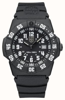 Luminox Navy Seal 3550 Series (44mm) Black Dial / Black NBR Rubber Strap Watch XS.3551