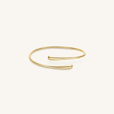 Rosefield Jewellery Manchetarmband met gestructureerd patroon, goudgeplateerd JBCBG-J1047