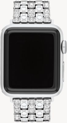 Coach Apple Watch-bandje (38/40/41 mm) van roestvrij staal met kristallen. 14700261
