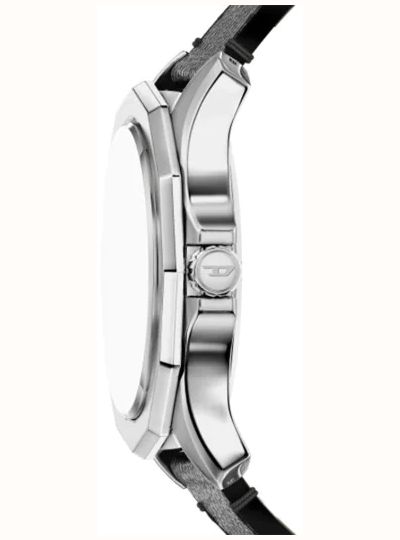 Diesel Stinger Black Blak Dail Leather Watch DZ2248 - vista alternativa 2