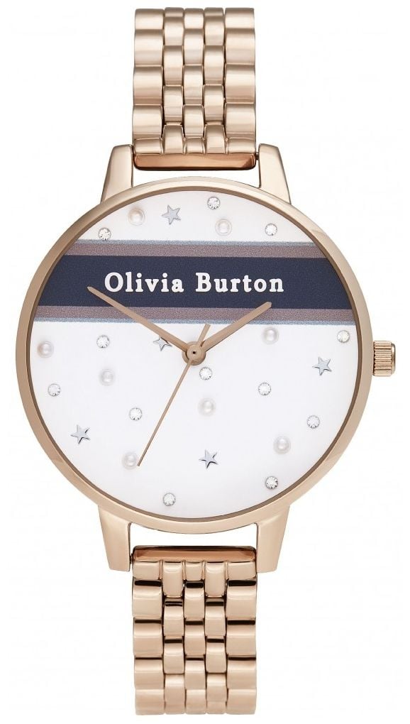 Olivia Burton Femmes | Demi | Varsity | PVD or rose OB16VS06 montre