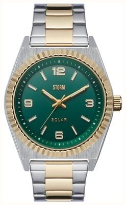 STORM サンストーンソーラー（41mm）グリーンダイヤル/ツートンステンレススチールブレスレット 47566/GD/GN