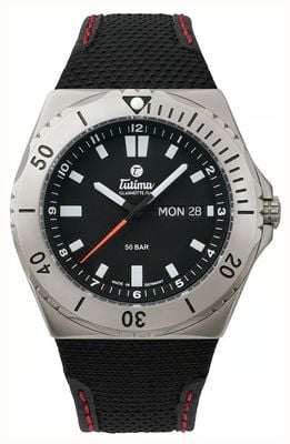 Tutima Glashütte M2 Seven Seas Automatik (44 mm) samtschwarzes Zifferblatt / schwarzes Kevlar-Armband 6151-01
