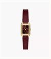 Fossil Raquel 18 mm Three-Hand Red Leather ES5530