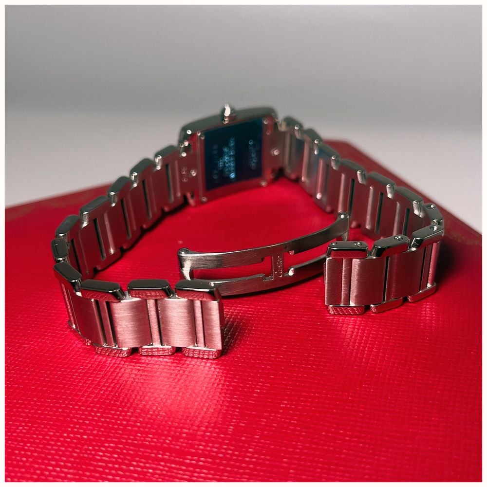 Pre-owned Cartier Tank Française Quartz (20mm) White Dial / Stainless Steel Bracelet JMP-873559 - 別ビュー 4