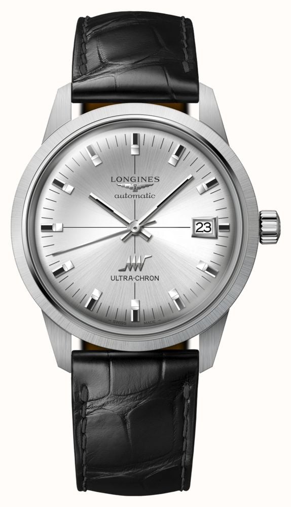 LONGINES Ultra-Chron Classic (37mm) Sunray Silver Dial / Black
