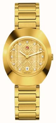 RADO DiaStar Original Automatic (30mm) Gold Dial / Yellow Gold PVD Stainless Steel Bracelet R12171263