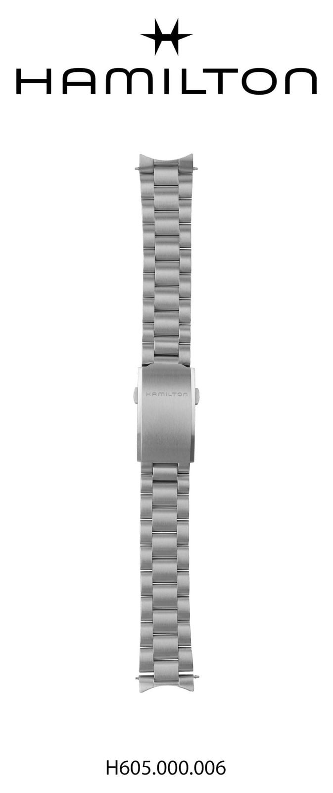 Hamilton Straps Bracelet en acier inoxydable pour expÃ© montre
