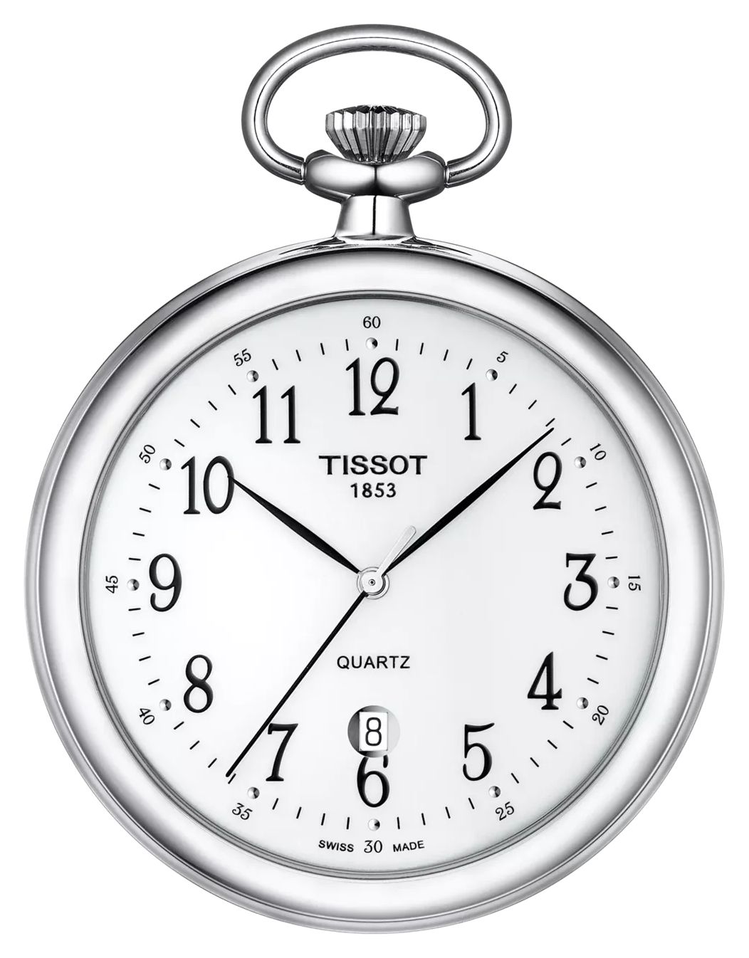 Tissot de poche Ã  quartz LÃ©pine (49mm) cadran blanc montre