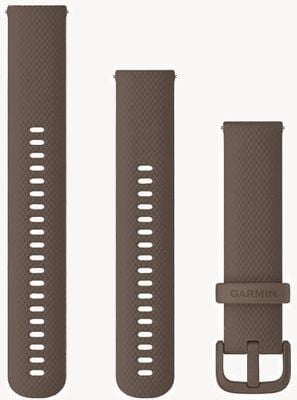 Garmin Quick Release Strap (20mm) Cocoa Silicone / Cocoa Hardware - Strap Only 010-12924-81