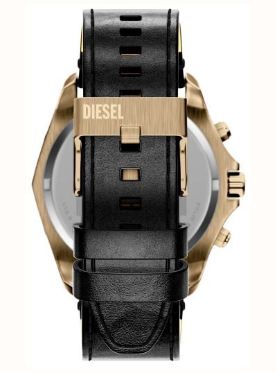 Diesel Stinger Black Leather Blue Dial Watch DZ4733 - альтернативный вид 4