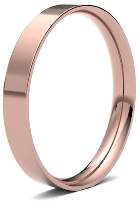 James Moore & Co | 9ct 玫瑰金 | 2.5毫米 | 浅色 | 平底尺寸 | ag_2.5gle-9r AG_2.5GLE-9R