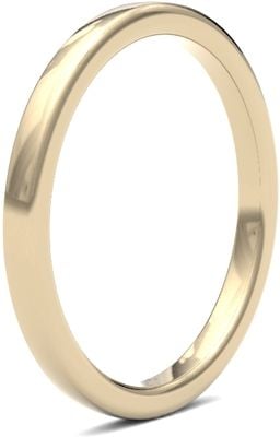 James Moore Wedding Ring  | 9ct Yellow Gold | 2mm | Heavy | Size Soft Court | AG_2GHS-9Y AG_2GHS-9Y