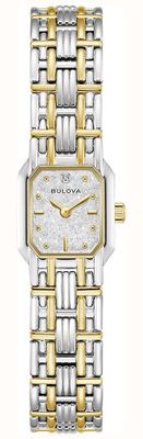 Bulova Sophia 'Goddess of Time' Recreation (16mm) Silver Denchu Dial / Two-Tone Stainless Steel Bracelet 98P237
