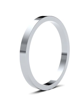 James Moore Wedding Rings | Palladium 500 | 2mm | Medium | Flat | AG_2GMF-PD5