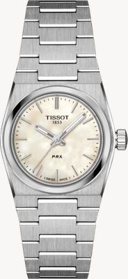 Tissot Montre Prx quartz (25 mm) cadran nacre / bracelet en acier inoxydable T1370101111100