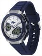 Lacoste Lc33 Dual-Display Multifunction Silver Dial Blue Silicone Strap Watch 2011515 - widok alternatywny 3