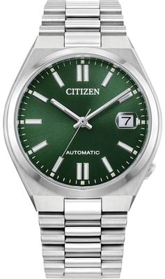 Citizen Tsuyosa automático (37 mm) mostrador verde raio de sol / pulseira de aço inoxidável NJ0200-50X