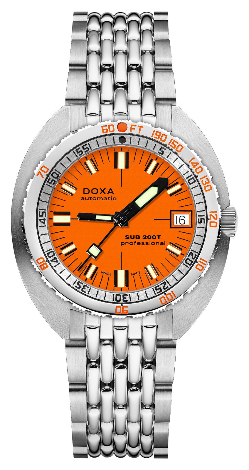 DOXA professionnelle Sub 200t (39 mm) avec cadran montre