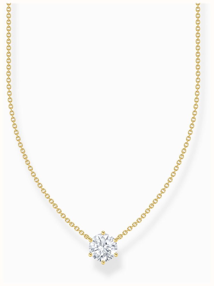 THOMAS SABO Collana Farfalla In Argento 925 Con Zirconie - KE2101-051-14-L45v