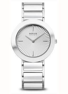 Bering Women's Classic (35mm) Silver Sunray Dial / Stainless Steel Bracelet 11435-753