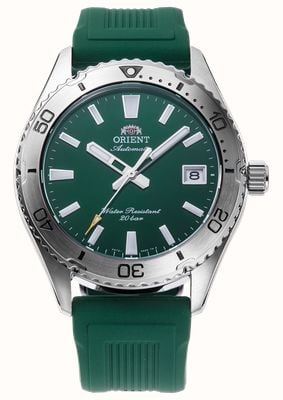 Orient マコ 40 オートマチック (40mm) グリーン文字盤 / グリーンラバーストラップ RA-AC0Q11E30B