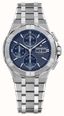Maurice Lacroix AIKON Automatic Chronograph (42mm) Blue Clous De Paris Dial / Stainless Steel Bracelet Watch AI6218-SS002-430-1