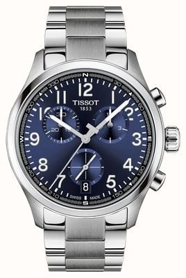 Tissot Orologio cronografo al quarzo (42 mm) con quadrante blu e bracciale in acciaio inossidabile. T1164171104200